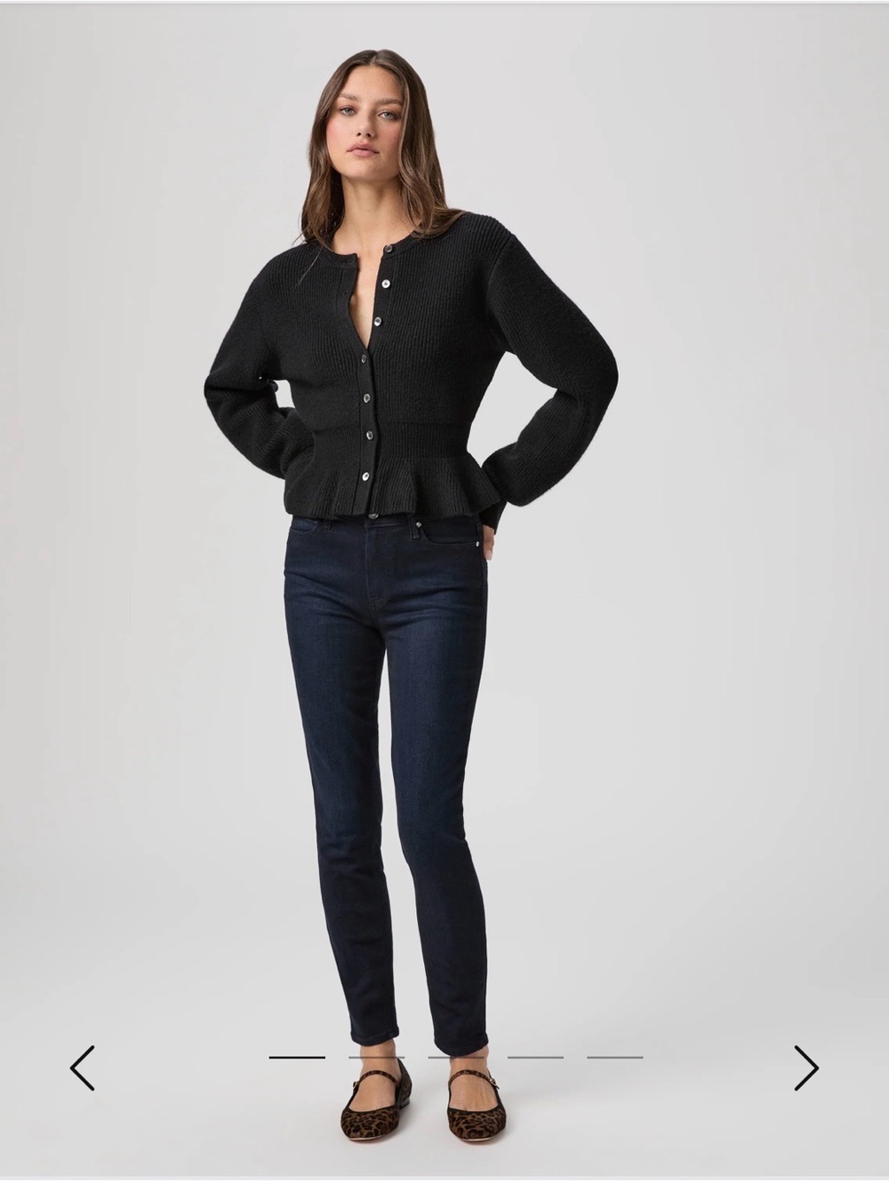 PAIGE Women's Slim Ankle Jeans in Washed Gray-Blue